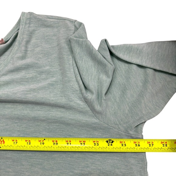 Soft Surroundings Tunic Top Plus Size 3X Green V Neck 3/4 Sleeve High Low Casual - Picture 10 of 12